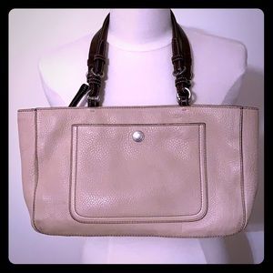 Coach purse tan leather